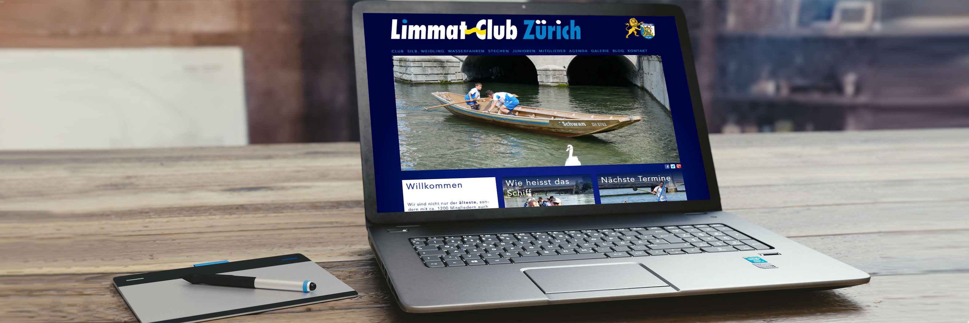 Limmat Club Zürich Wasserfahren mit Weidlingen